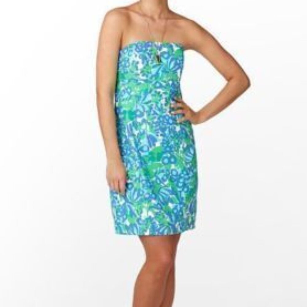 Vintage Lilly Pulitzer Strapless Dress (0) - Picture 3 of 7